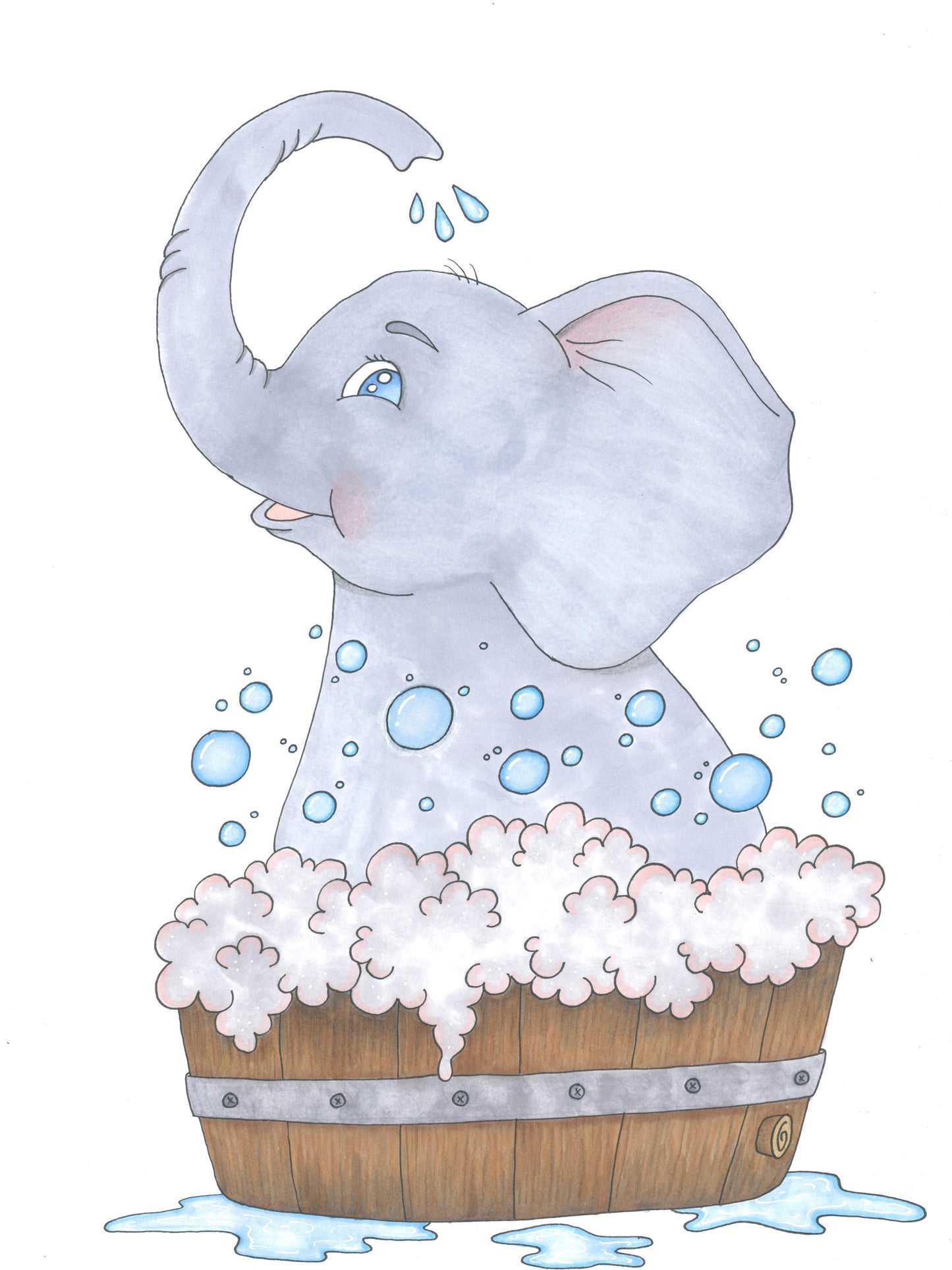 Elefant i bad - Phantia