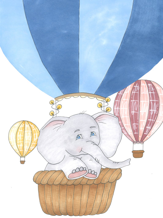 Elefant i luftballon - Phantia