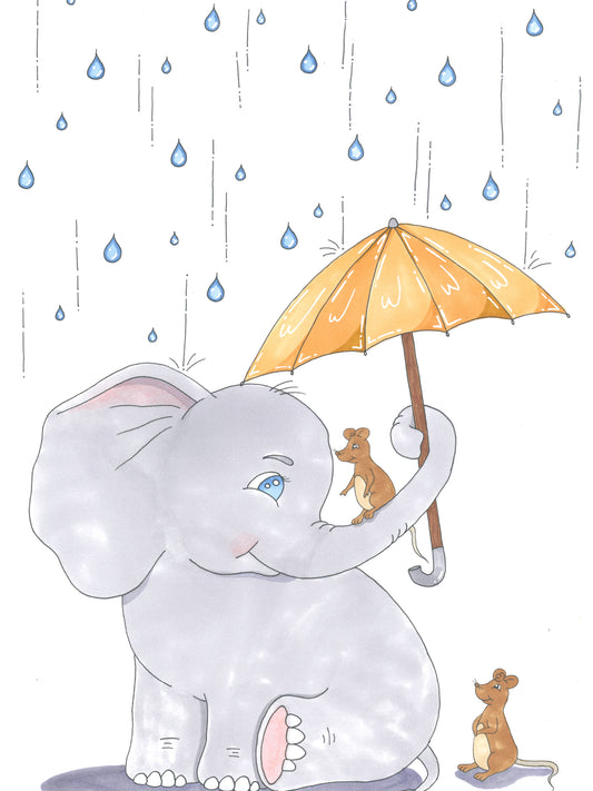 Elefant i regnvejr - Phantia